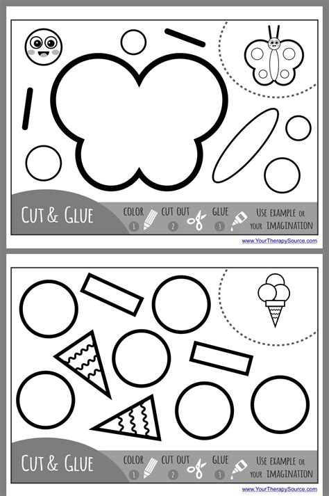 Free Printable Cutting Practice Worksheets For Kindergarten Pdf
