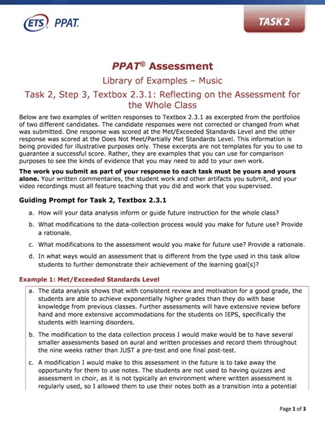 Ppat Task 2 Examples Fill Online Printable Fillable Blank Pdffiller