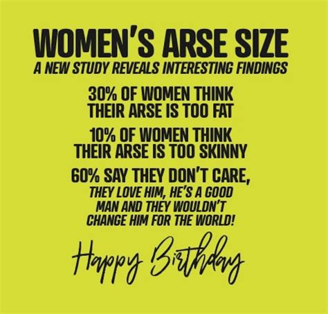 Rude Birthday Cards Womens Arse Size A New Study Reveals | Etsy