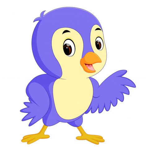 Cute Bird Cartoon Vector Premium Download