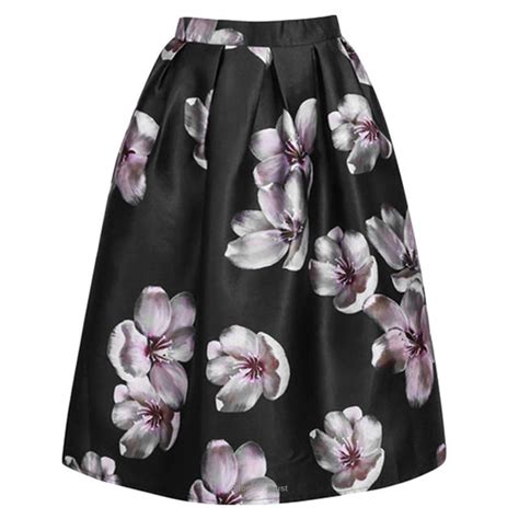 empire waist floral print elastic high waist long midi skater skirt high waisted floral skirt