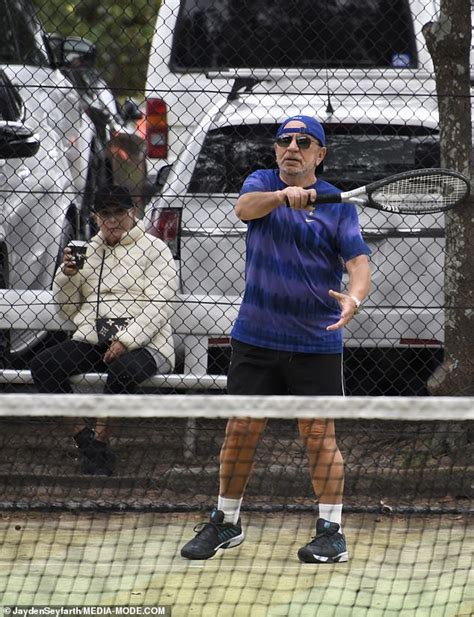 Celebrity Apprentice Lord Alan Sugar Enjoys A Tennis Session In Sydney