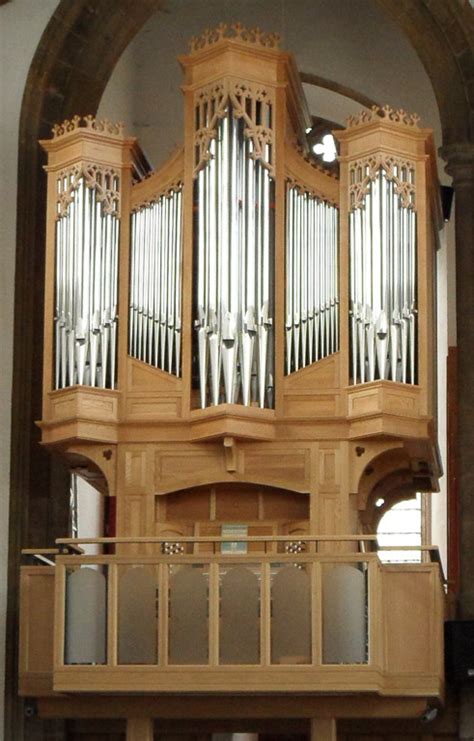 Church Organ Pipes In Wood
