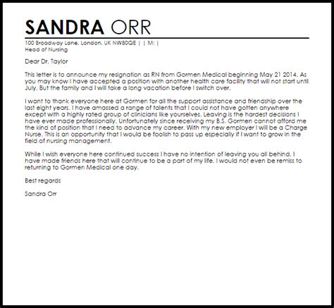 They may specialize in optometry, gynecology. Letter Of Resignation Nursing https://3sixtycyclingstudio ...