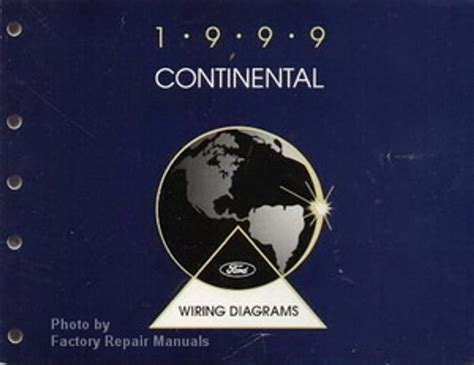 1999 lincoln continental electrical wiring diagrams manual original factory repair manuals