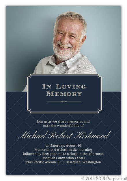 In Loving Memory Traditional Memorial Card Memorial Cards