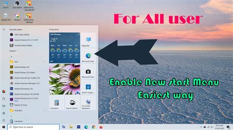 How To Enable New Start Menu In Windows 10 V2004 For All Users