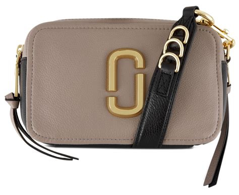 Marc Jacobs The Softshot 21 Leather Crossbody Bag Cement Multi