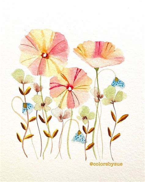 30 Watercolor Flower Painting Ideas For Beginners Beautiful Dawn