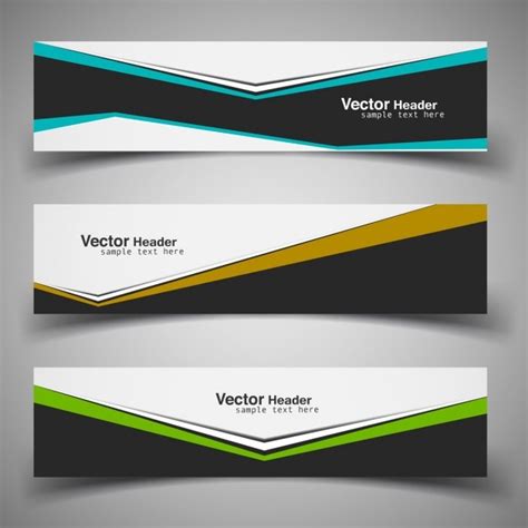 Modern Business Banners Free Vector Templates Hd Stock Images