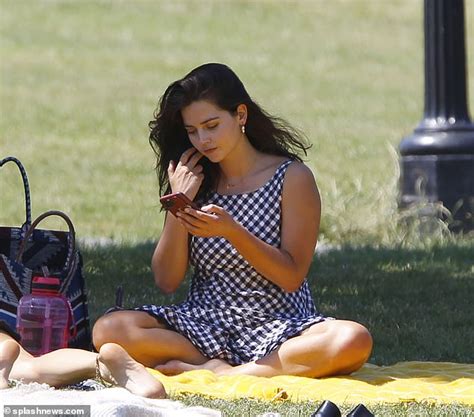 Jenna Coleman Carries Patriotic Picnic Bag On London Outing But