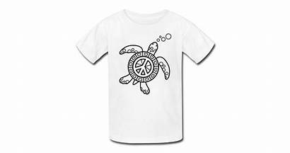 Coloring Shirt Turtle Sea Shirts Markers Peace