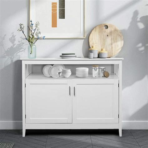 Get 5% in rewards with club o! Ktaxon Kitchen Storage Sideboard Dining Buffet Server Cabinet Cupboard, Free Standing Storage ...