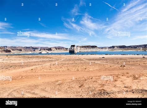 Lake Powell Is A Reservoir On The Colorado River Straddling The Border