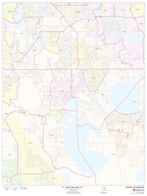 Kissimmee Zip Code Map Map Pasco County