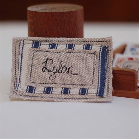 Personalised Embroidered Name Badge By Handmade At Poshyarns | notonthehighstreet.com
