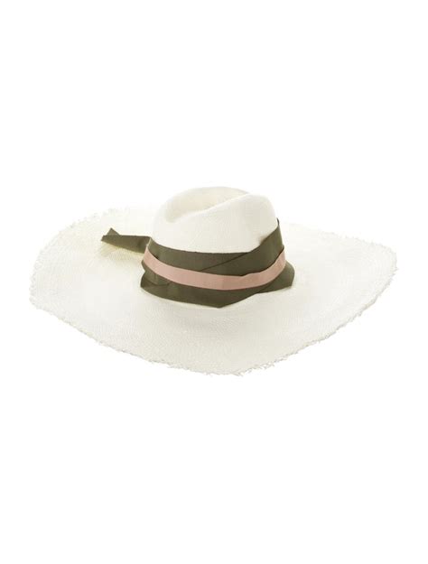 Sensi Studio Raffia Long Brim Panama Hat Gem