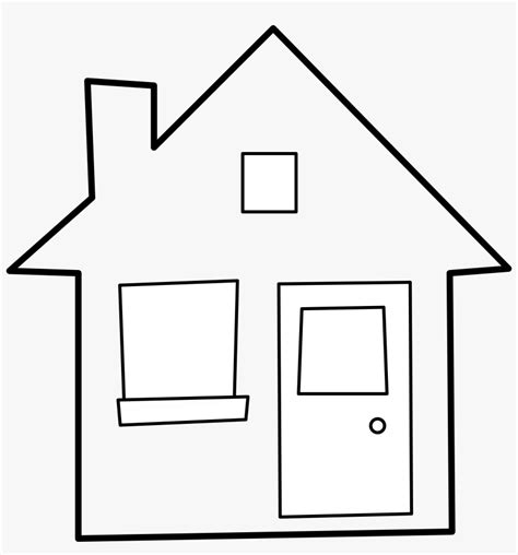 House Outline House Clipart Black And White Transparent Png 800x820