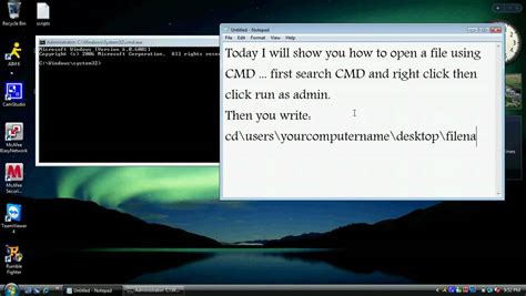 In the windows operating system, this command prompt interface is implemented through the win32 console. How to open a file with CMD - YouTube
