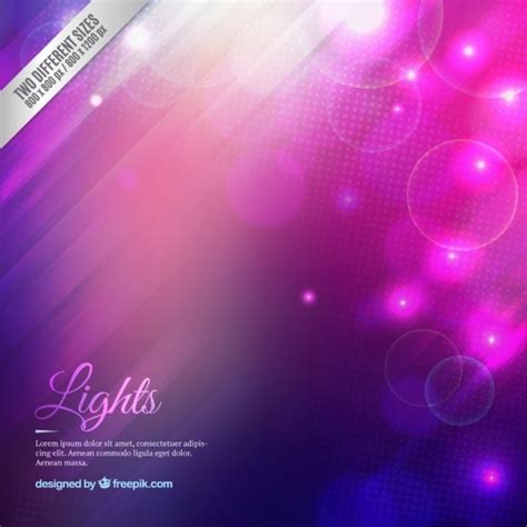 Gradient Lights Background In Purple And Pink Tones Vector Free Download