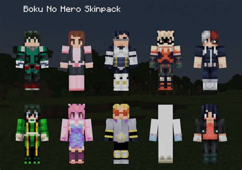 Boku No Hero Class 1 A Skinpack Mc Skin Packs