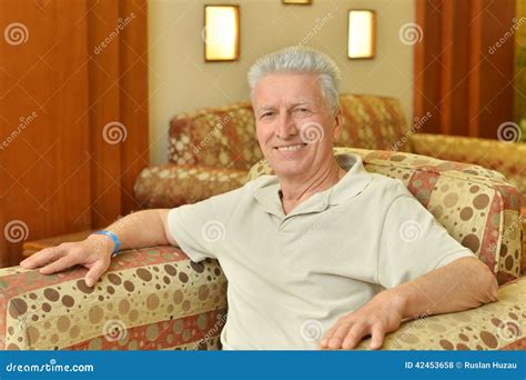 Man In Armchair Stock Photo Image Of Aged Cute Senior 42453658