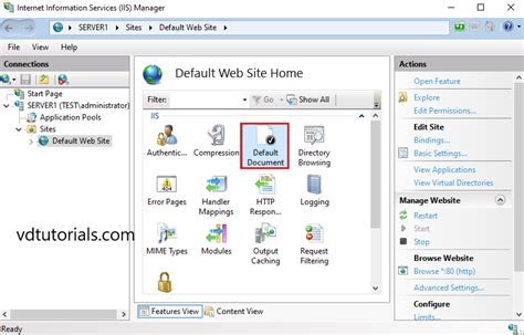 Install And Configure Iis Web Server On Windows Server Vd Tutorials