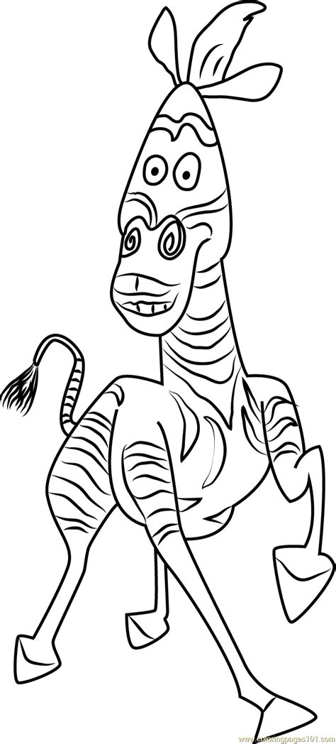 Coloring pages for madagascar are available below. Marty says Look at Me Coloring Page for Kids - Free ...