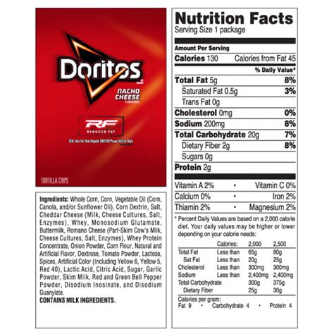 35 Doritos Cool Ranch Nutrition Label Label Design Ideas 2020