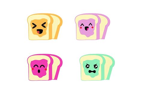 Kawaii Jam Bread Graphic By Rainbowcake433 · Creative Fabrica