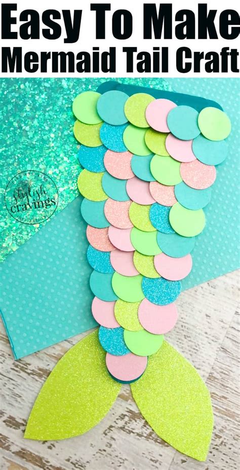 Easy Mermaid Tail Craft Stylish Cravings Easy To Make Crafts