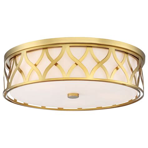 Minka-Lavery 1840-249-L LED Flush Mount, Liberty Gold — ShoppersLighting