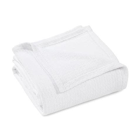 Impressions Solid Woven Cotton Throw Blanket