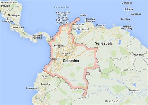 Colombia Mapa Paises Cali Colombia Mapas