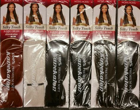Kanekalon braids and afrelle are lightweight, flame retardant, soft to the touch, with delicate texture. MODEL MODEL 3PACKS! 100% PREMIUM SOFT KANEKALON SILKY ...