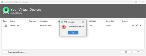It can be fixed by following steps. android studio - How to fix "Unable to locate adb" error ...