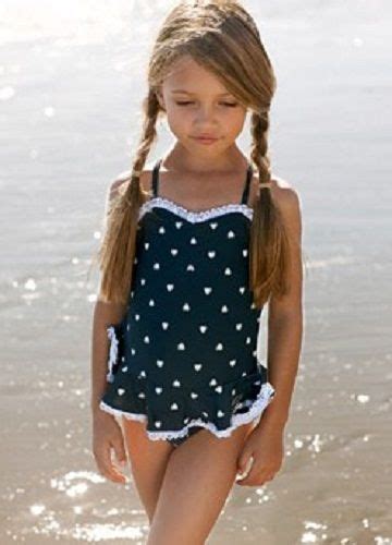 What A Gorgeous Little Girls Swimsuit Girls Fashion Little Girl