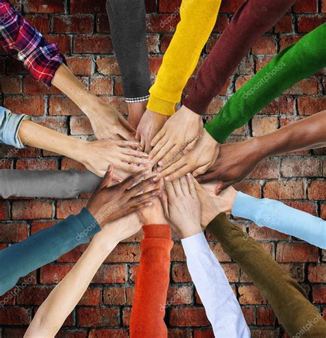 Group Of Multiethnic Diverse Hands Together — Stock Photo © Rawpixel