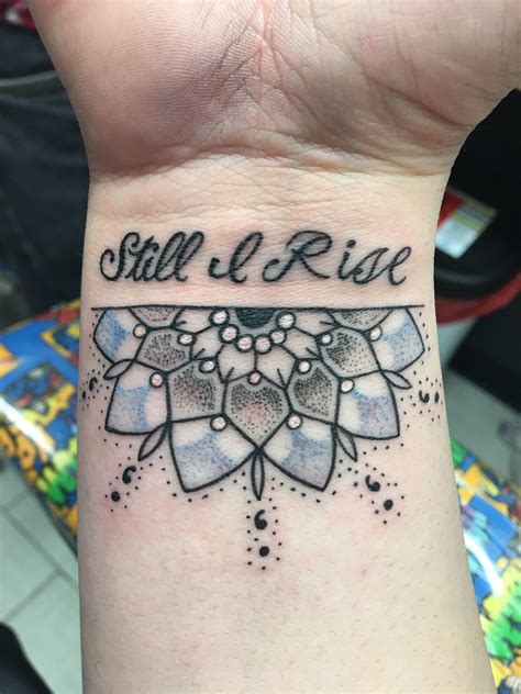 Maybe you would like to learn more about one of these? My newest ink! #stillirise #mandala #semicolon brand new ...