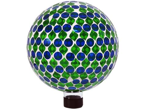 Sunnydaze 10 Inch Mosaic Glass Gazing Globe Ball