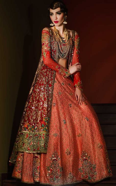 15 Latest Pakistani Bridal Lehenga Designs 2018 Dresses Crayon
