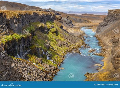 Sigoldugljufur A Canyon In Iceland Stock Image Image Of Hiking