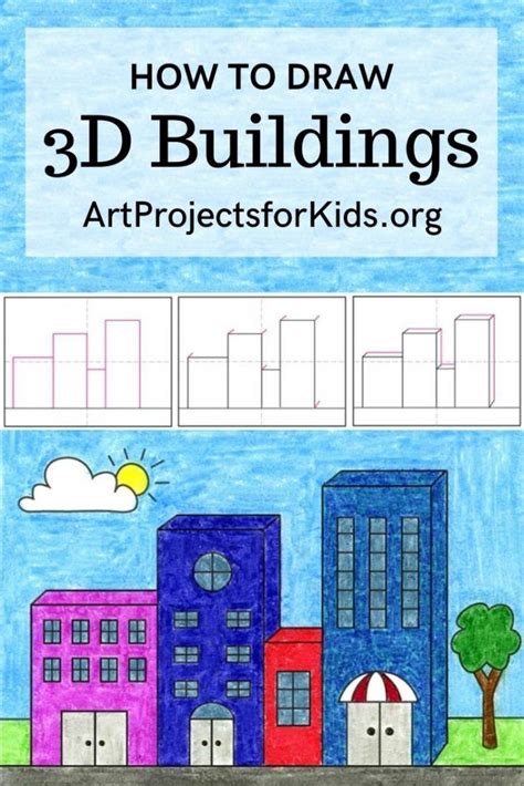 Learn How To Draw 3d Buildings With This Easy Step By Step Tutorial