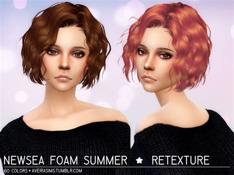 Sims 4 Ccs The Best Newsea Foam Summer Retexture By Aveirasims