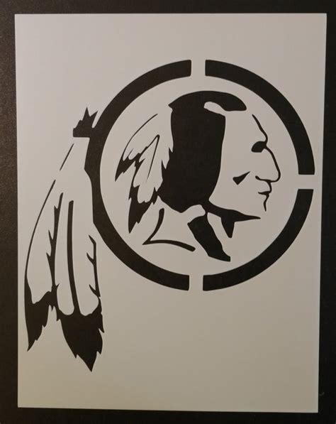 Washington Redskins Indian Chief Stencil My Custom Stencils