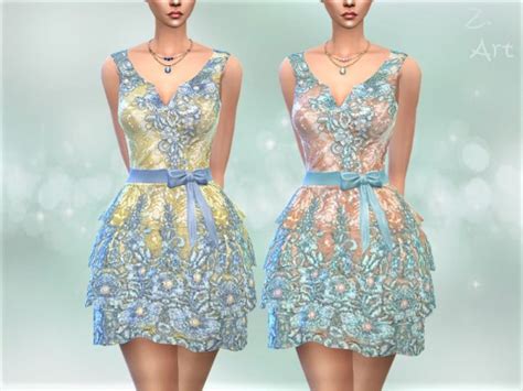 The Sims Resource Dreamz Dress 03 By Zuckerschnute20 • Sims 4 Downloads