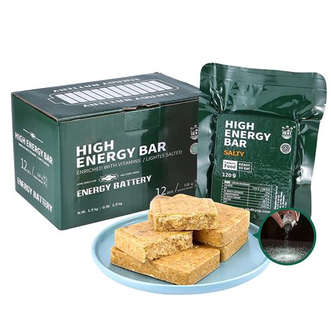 Emergency Food Ration Bars Salty Flavor Survival Tabs Supply For