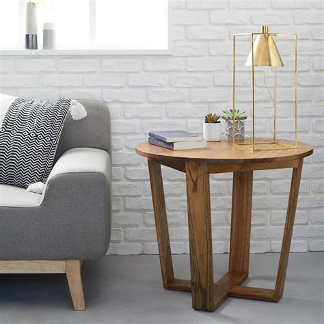 Ma femme s appelle reviens 2 épisode 2 : Bout de canapé rond en bois de mindy 65 OLSO | Bois Dessus ...