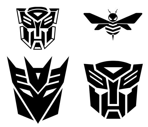 Transformer Bumblebee Logo Emblem SVG and JPEG Cutting Files | Etsy