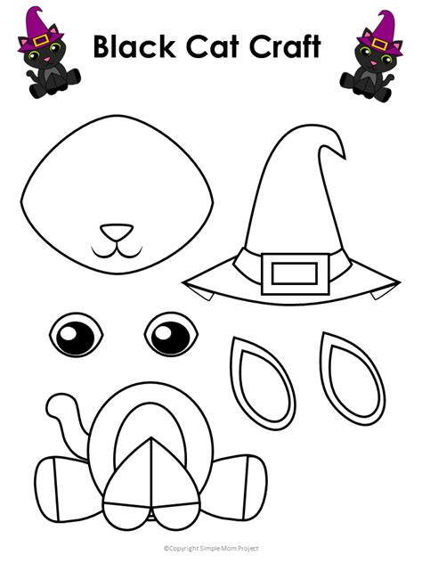 Printable Halloween Black Cat Craft With Free Template Storytime